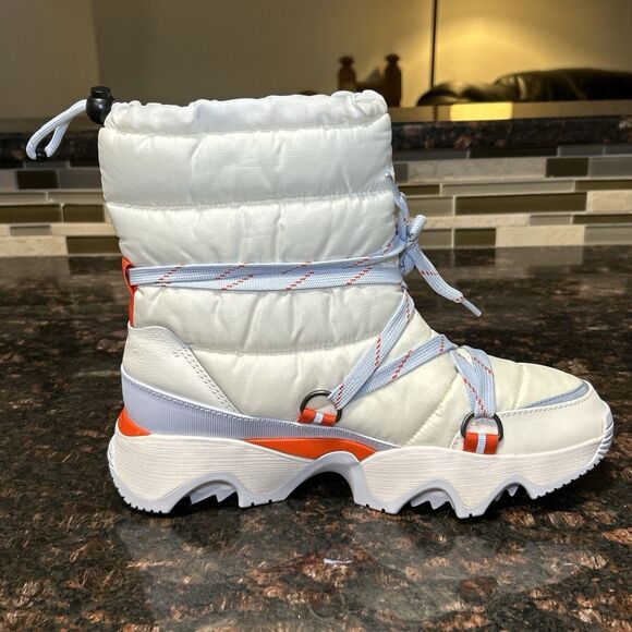 SOREL Free People Movement Kinetic Impact NXT White Waterproof Boots 10 DISPLAY - Picture 7 of 16